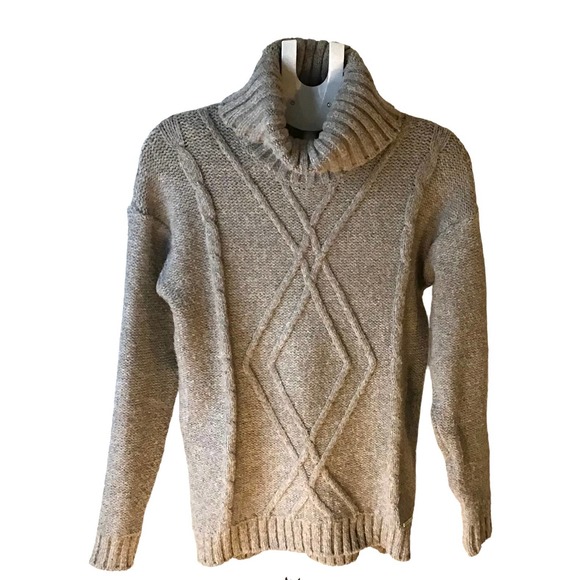 Michael Kors Sweaters - Michael Kors Oatmeal Cable Knit Cowl Neck Sweater Women's Size S